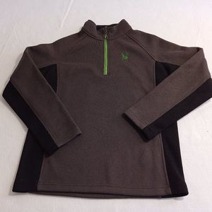 Spyder Sweater Kids Large  Boys Girl Gray Long Sleeve Top Zip Pullover Top